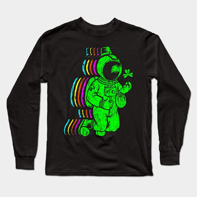 St. Patrick's Day - Space Long Sleeve T-Shirt by theanimaldude